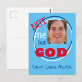 Seligsprechung von Carlo Acutis Postkarte (Vorne/Hinten)