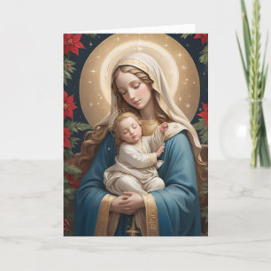 Seligste Jungfrau Maria Traditionell Katholisch Feiertagskarte
