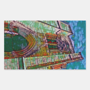 SELIMIYE MOSQUE, Nikosia-Malerei Rechteckiger Aufkleber