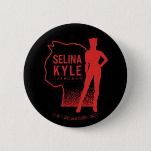 Selina Kyle Catwoman Kontur Logo Button