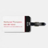 Selina Kyle Catwoman Kontur Logo Gepäckanhänger (Rückseite horizontal)