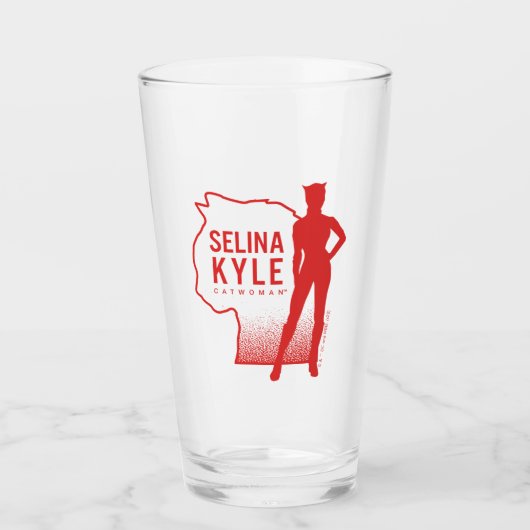 Selina Kyle Catwoman Kontur Logo Glas (Vorderseite)