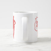 Selina Kyle Catwoman Kontur Logo Jumbo-Tasse (Rückseite)
