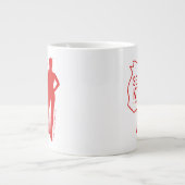 Selina Kyle Catwoman Kontur Logo Jumbo-Tasse (Vorderseite)