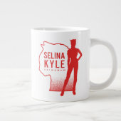 Selina Kyle Catwoman Kontur Logo Jumbo-Tasse (Rechts)