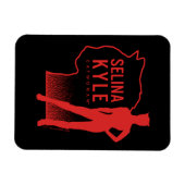 Selina Kyle Catwoman Kontur Logo Magnet (Horizontal)