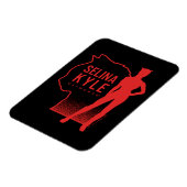 Selina Kyle Catwoman Kontur Logo Magnet (Linke Seite)