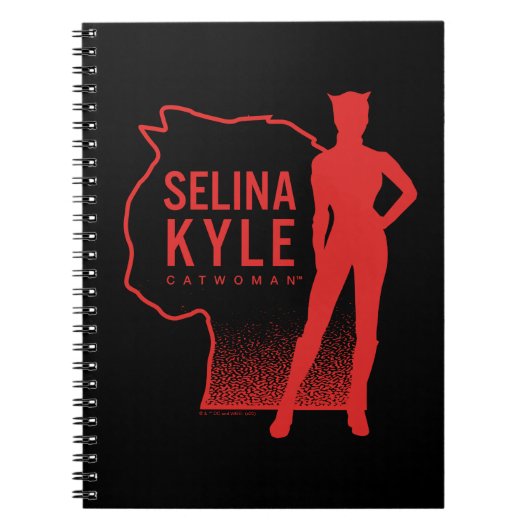 Selina Kyle Catwoman Kontur Logo Notizblock (Vorderseite)