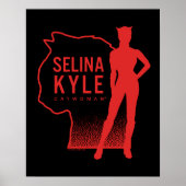 Selina Kyle Catwoman Kontur Logo Poster (Vorne)