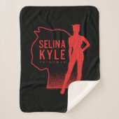 Selina Kyle Catwoman Kontur Logo Sherpadecke (Vorderseite)