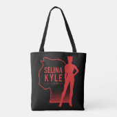 Selina Kyle Catwoman Kontur Logo Tasche (Rückseite)