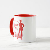Selina Kyle Catwoman Kontur Logo Tasse (Vorderseite Links)