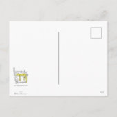 Seline elegante Cheetah Postcard Feiertagspostkarte (Rückseite)