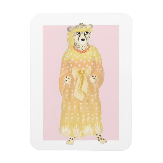 Seline eleganter Cheetah-Magnet Magnet (Vertikal)