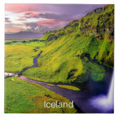 Seljalandfoss, Island Fliese (Vorderseite)