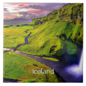 Seljalandfoss, Island Fliese (Vorderseite)
