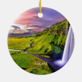 Seljalandfoss, Island Keramik Ornament (Hinten)