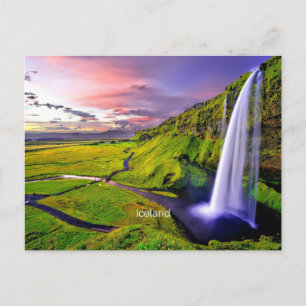 Seljalandfoss, Island Postkarte