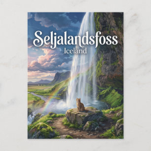 Seljalandsfoss Island Postkarte