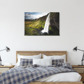Seljalandsfoss Wasserfall | Island Leinwanddruck (Insitu (Schlafzimmer))