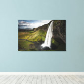 Seljalandsfoss Wasserfall | Island Leinwanddruck (Insitu (Holzboden))