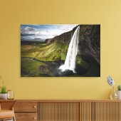 Seljalandsfoss Wasserfall | Island Leinwanddruck (Insitu (Wohnzimmer))