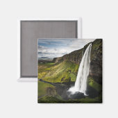 Seljalandsfoss Wasserfall | Island Magnet (Vorderseite/Rückseite)