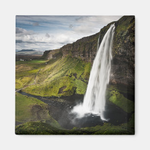 Seljalandsfoss Wasserfall   Island Magnet