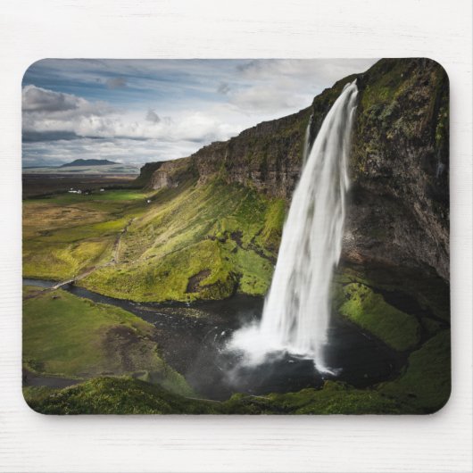 Seljalandsfoss Wasserfall | Island Mousepad (Vorne)