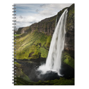 Seljalandsfoss Wasserfall Island Notizblock
