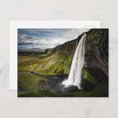 Seljalandsfoss Wasserfall | Island Postkarte (Vorne/Hinten)