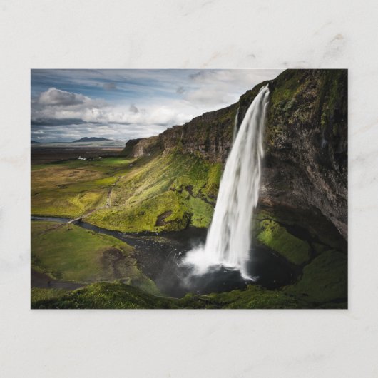 Seljalandsfoss Wasserfall | Island Postkarte (Vorderseite)