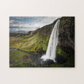 Seljalandsfoss Wasserfall | Island Puzzle (Horizontal)