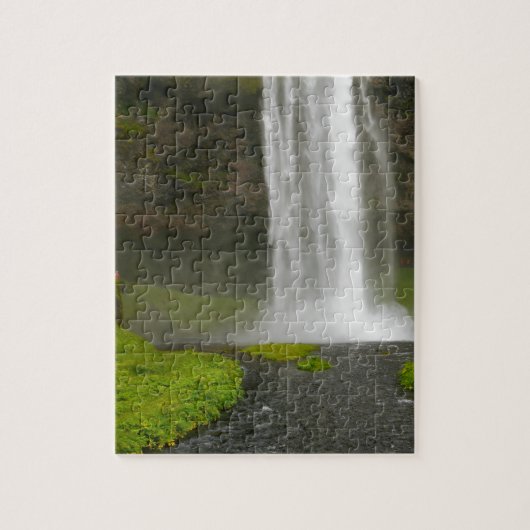 Seljalandsfoss Wasserfall-Island-Puzzlespiel Puzzle (Vertikal)