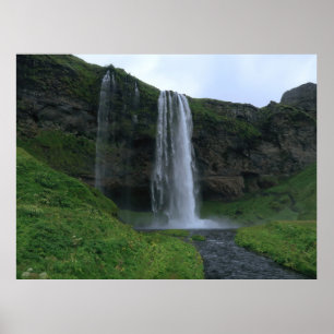 Seljalandsfoss Wasserfall Poster