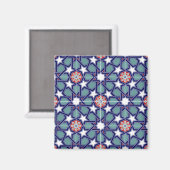 Seljuk Empire Tile Pattern Magnet (Vorderseite/Rückseite)