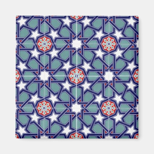 Seljuk Empire Tile Pattern Magnet (Vorne)
