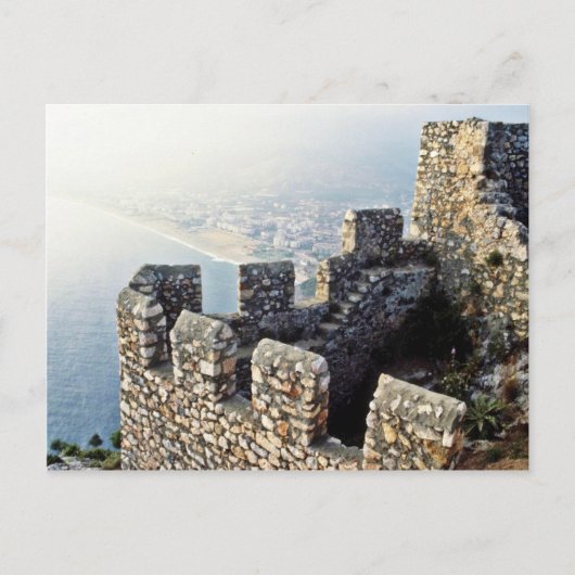Seljuk Ramparts, Alanya - 1221 A.D. Postkarte (Vorderseite)