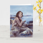 Selkie Karte (Gelbe Blume)