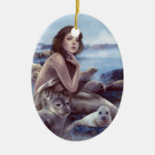 Selkie Keramik Ornament (Vorne)