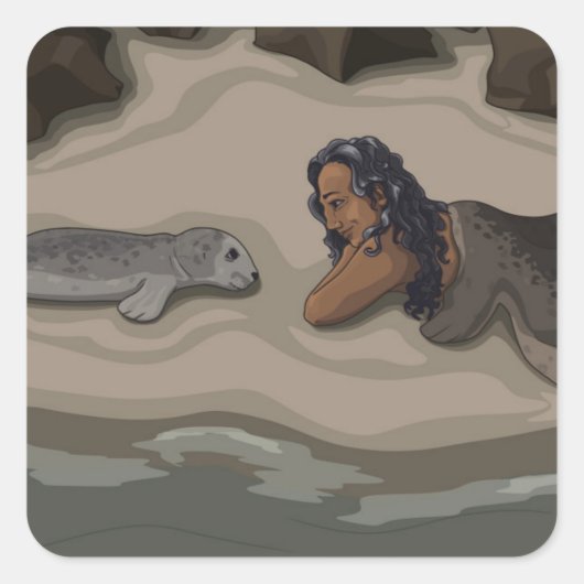 Selkie und Pup Sticker (Vorderseite)