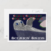 Selkies Haut-Feiertags-Postkarte Feiertagspostkarte (Vorne/Hinten)