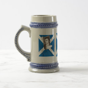 Selkirk Grace Burns Night und schottisches Saltire Bierglas