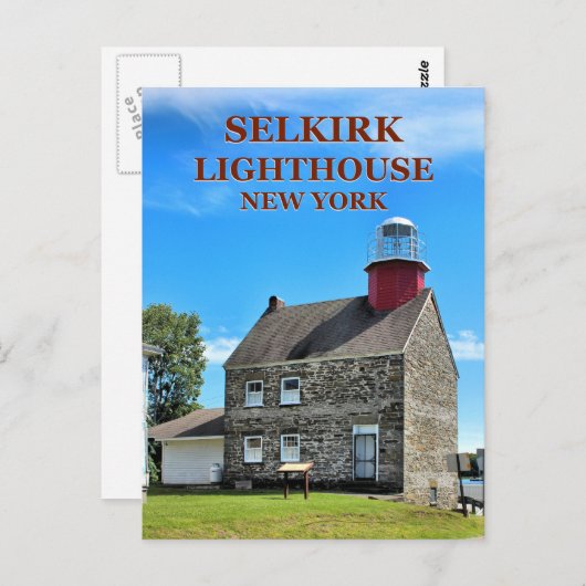 Selkirk Lighthouse, New York Postcard Postkarte (Vorne/Hinten)