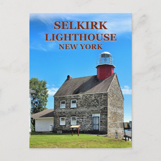 Selkirk Lighthouse, New York Postcard Postkarte (Vorderseite)
