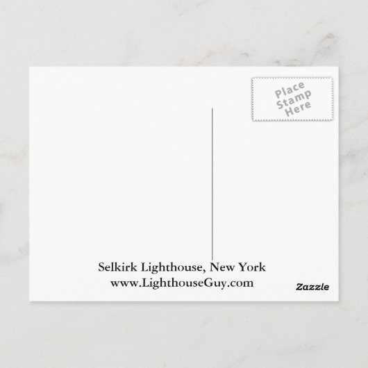 Selkirk Lighthouse, New York Postcard Postkarte (Rückseite)