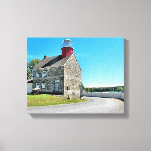 Selkirk Lighthouse, New York Wrapped Canvas Leinwanddruck (Vorderseite)