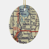 Selkirk Manitoba Vintage Karte Keramik Ornament (Rechts)