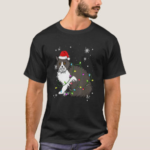 Selkirk Rex Cat Christmas Lights Weihnachtslieder  T-Shirt