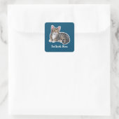 Selkirk Rex Quadratischer Aufkleber (Tasche)
